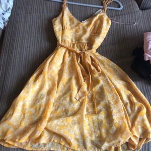 Yellow flower dress